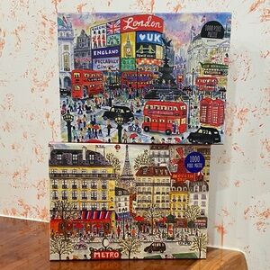 GALISON London & Paris - 1,000 Piece Puzzles